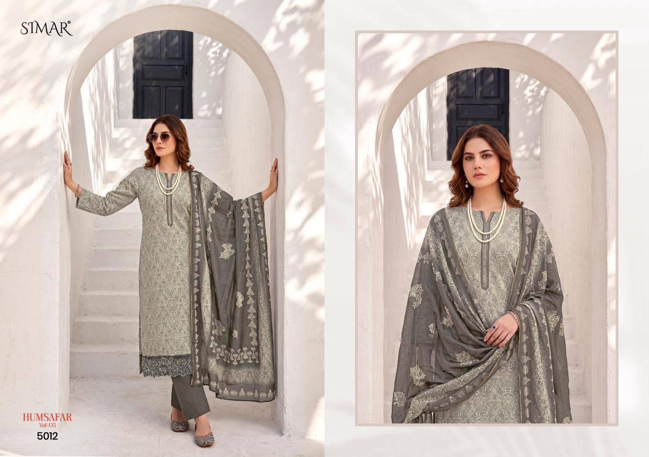 Humsafar Vol 05 By Glossy 5009 To 5013 Series Beautiful Colourful Viscose Dresses At Wholesale Price